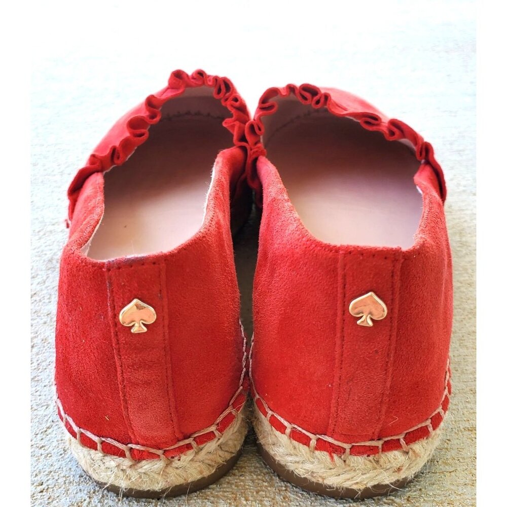 Kate Spade New York Women's Lisbon Suede Espadrilles Red Size 7M - Picture 7 of 11